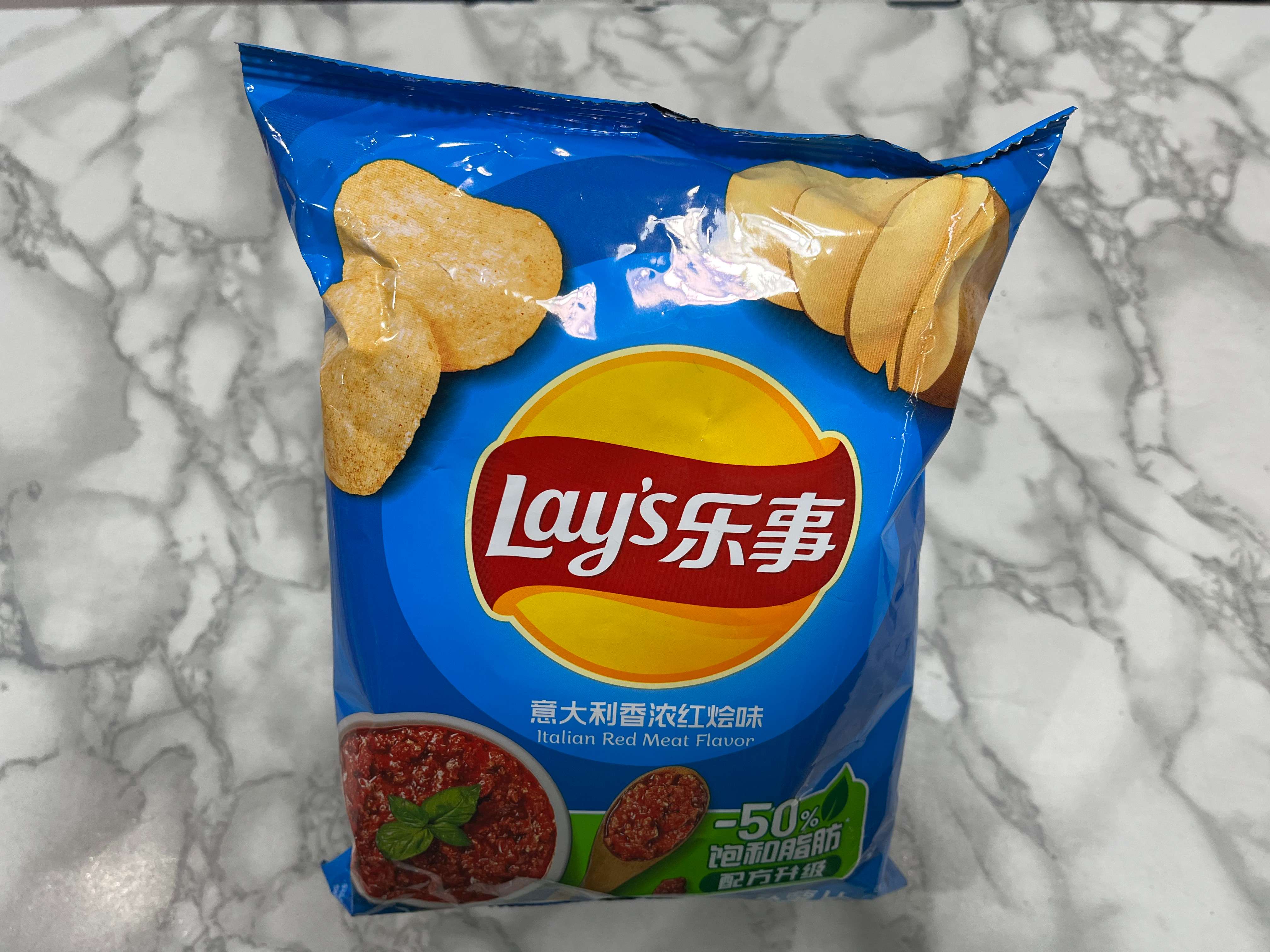 乐事意大利香浓红烩味薯片