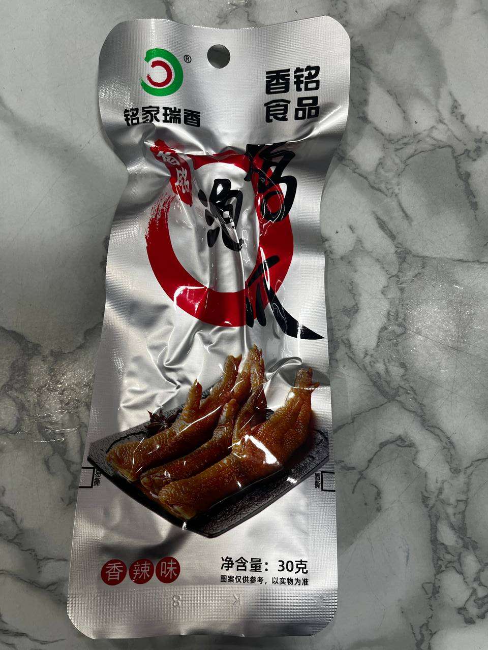 铭家瑞香香辣味泡鸡爪30g