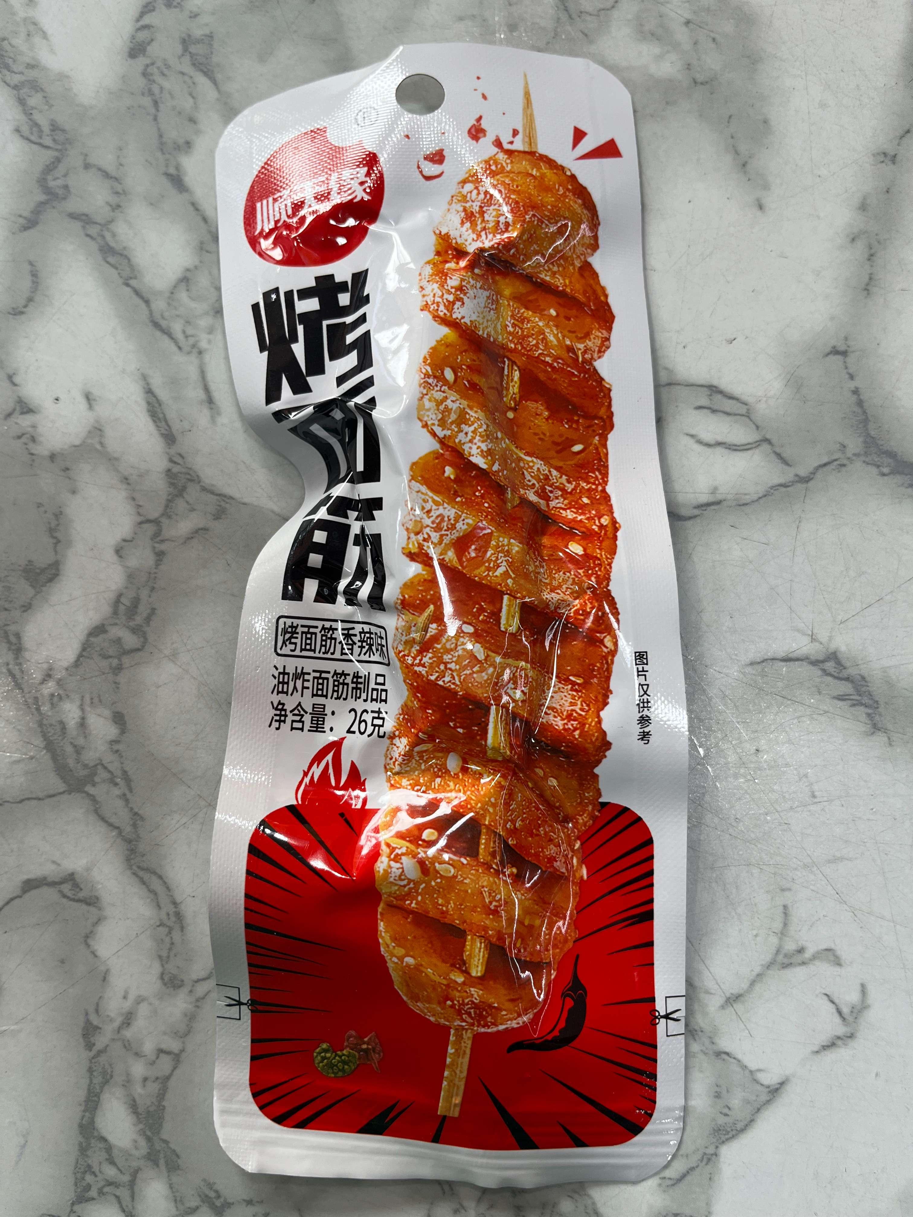 顺天缘香辣味烤面筋 26g