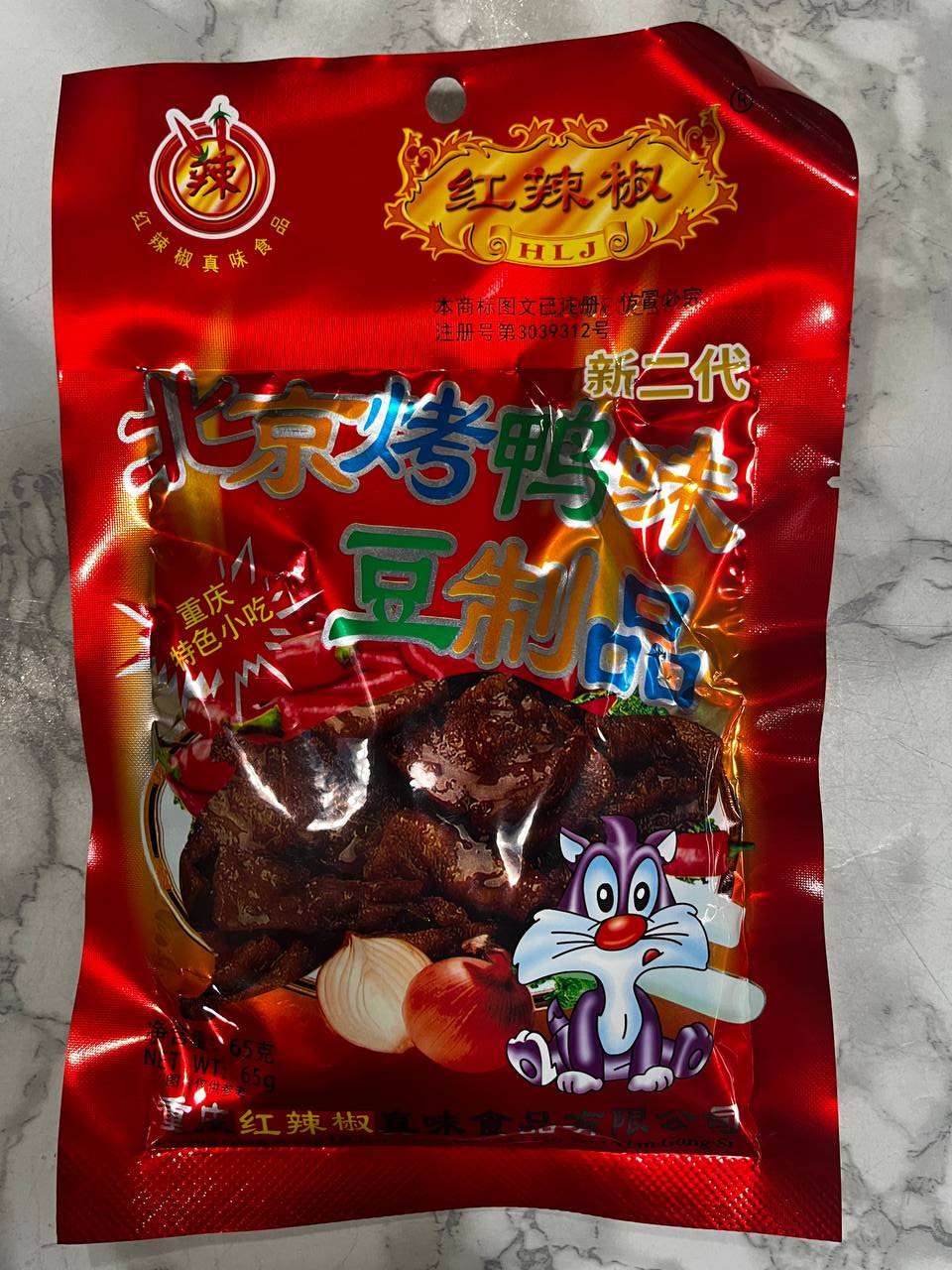 红辣椒北京烤鸭味豆制品65g
