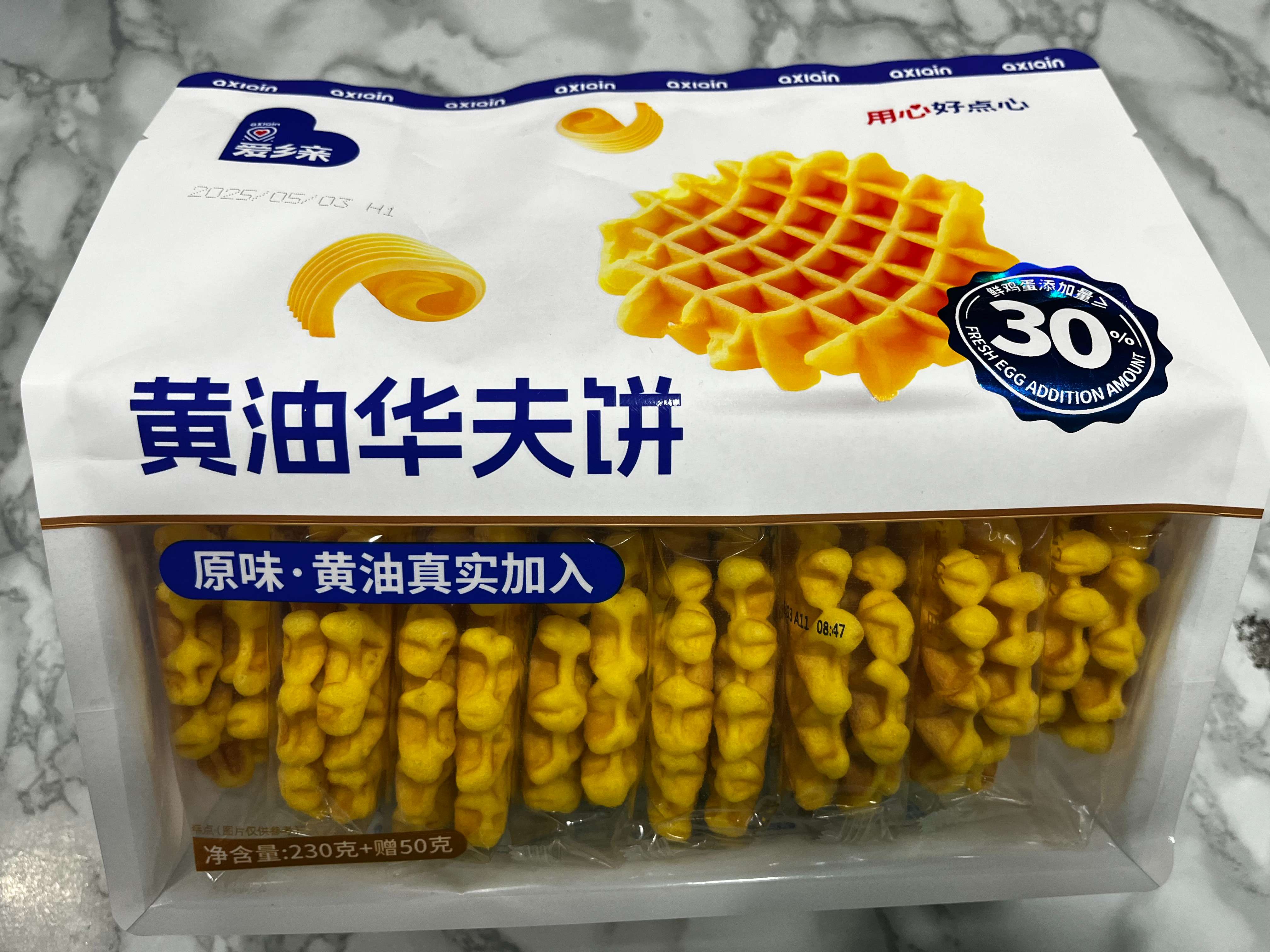 爱乡亲黄油华夫饼230+50g